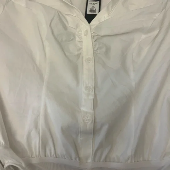 Fashion Nova White Ruched Bodysuit - Picture 9 of 11